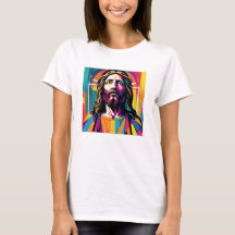 Jesus Christ Easter Christmas Colourful Abstract