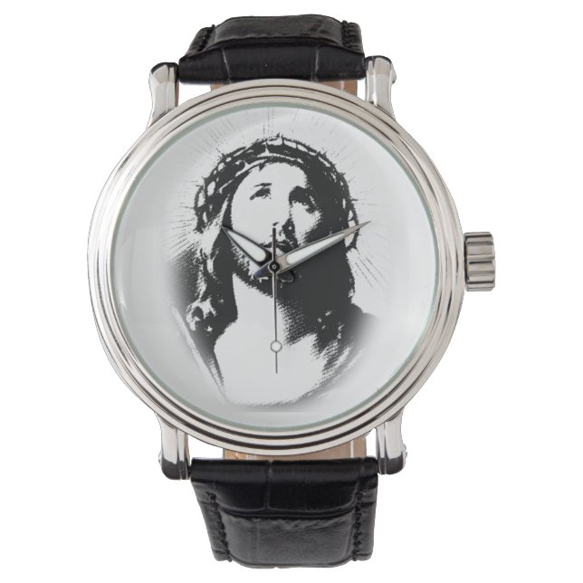 Jesus Christ Face Stencil Watch (Front)