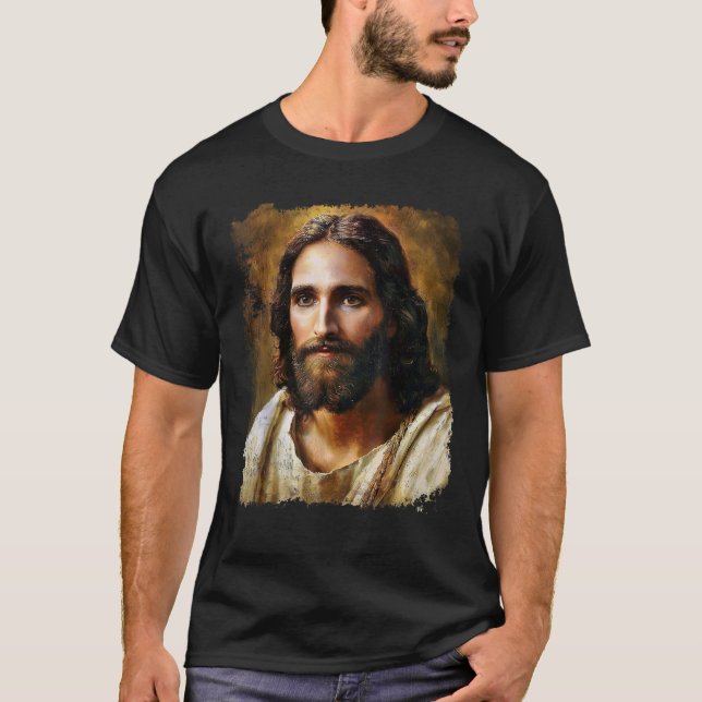 Jesus Christ Face  T-Shirt (Front)