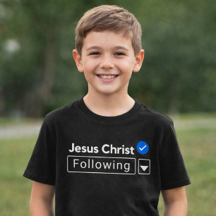 Jesus Christ Following Bible Faith Kids T-Shirt