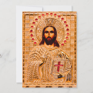 Jesus christ golden icon