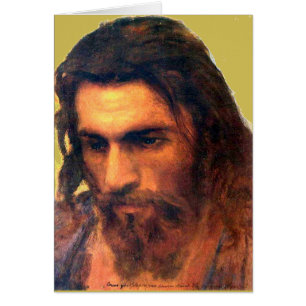 Jesus Christ head study before 1872 by I. Kramskoi