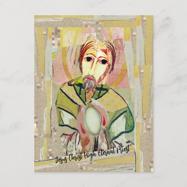 Jesus Christ High Eternal Priest Postcard (Front)
