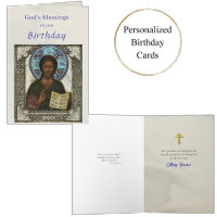 Jesus Christ Holding the Gospels Icon Birthday 