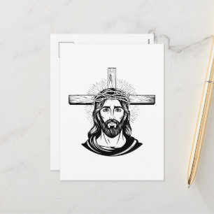 Jesus Christ Holiday Postcard