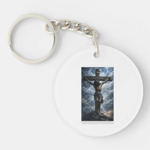 Jesus Christ Image Keychain – Elegant Christian Gi