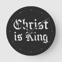 Jesus Christ Is King Gothic Blackletter Grunge Art
