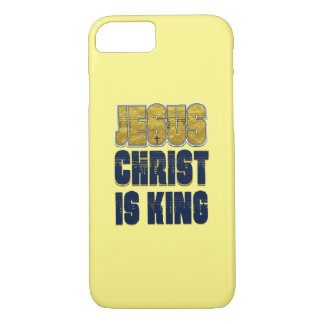Jesus Christ is King yellow Case-Mate iPhone Case