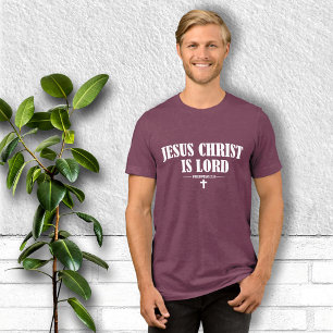 Jesus Christ is Lord Christian  Tri-Blend Shirt