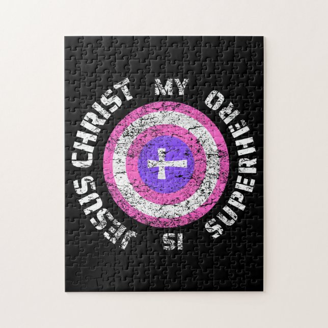Jesus Christ Is My Superhero Jesus Jigsaw Puzzle (Vertical)