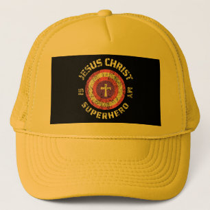 Jesus Christ Is My Superhero Jesus Trucker Hat