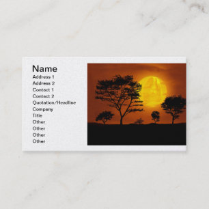 Jesus Christ Looking on Earth from Evening Moon Business Card