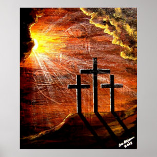 Jesus Christ Love of God Cross Crucifix Poster