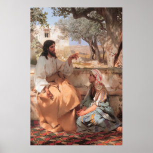 Jesus Christ Martha and Mary B Poster