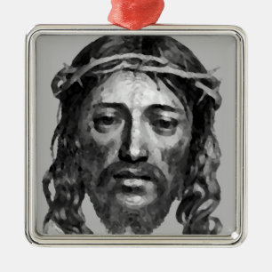 JESUS CHRIST METAL TREE DECORATION