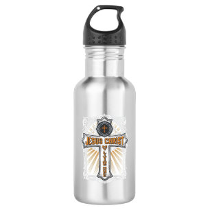 Jesus Christ My Living Hope Vintage Cross 532 Ml Water Bottle