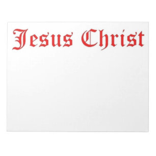 JESUS CHRIST NOTEPAD