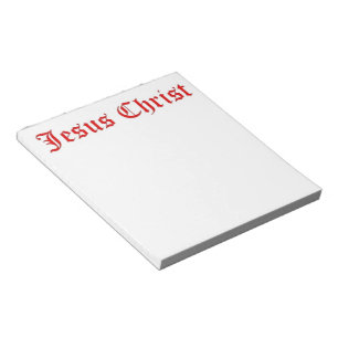 JESUS CHRIST NOTEPAD