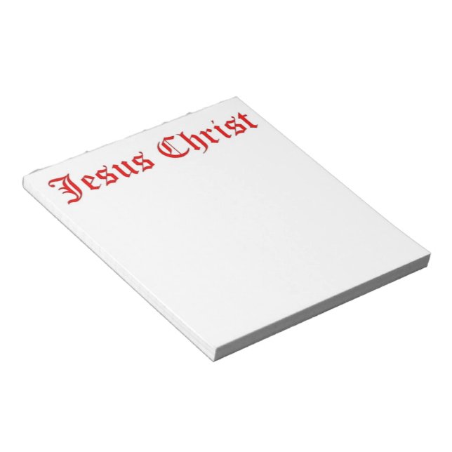 JESUS CHRIST NOTEPAD (Angled)