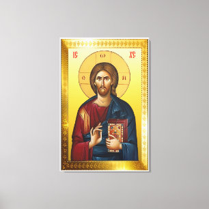 Jesus Christ Orthodox icon Canvas Print