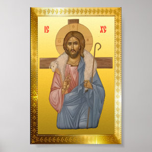 Jesus Christ Orthodox icon Poster