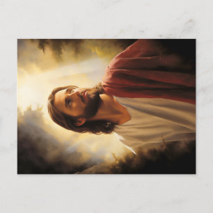 Jesus Christ Painting Postcard