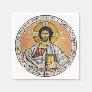 Jesus Christ Pantocrator dome of the Church Napkin