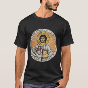 Jesus Christ Pantocrator dome of the Church T-Shirt