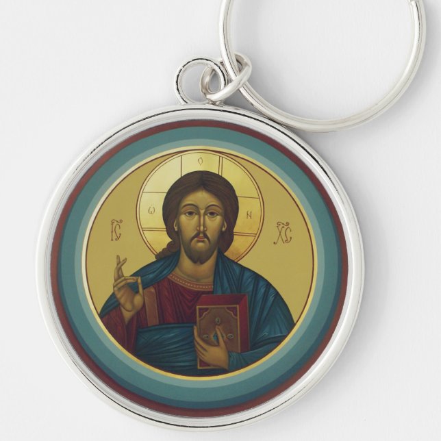 Jesus Christ Pantocrator  Key Ring (Front)