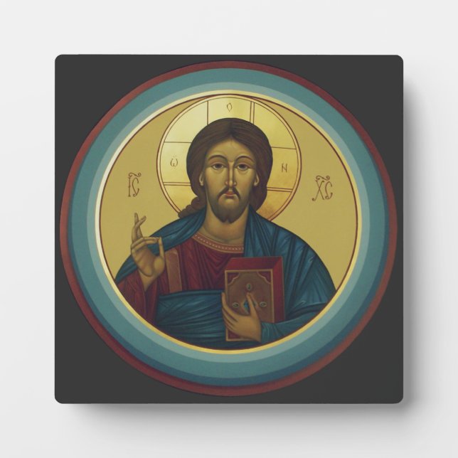 Jesus Christ Pantocrator  Plaque (Front)