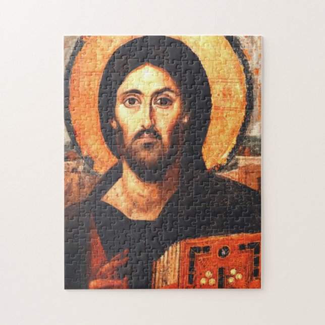 Jesus Christ Pantocrator, Ruler of All Byzantine  Jigsaw Puzzle (Vertical)