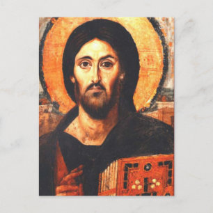 Jesus Christ Pantocrator, Ruler of All Byzantine Postcard