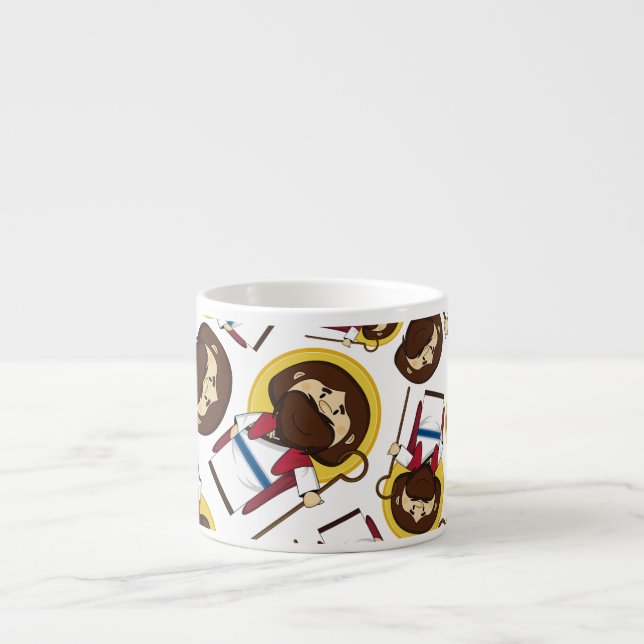 Jesus Christ Patterned Expresso Cup (Front)