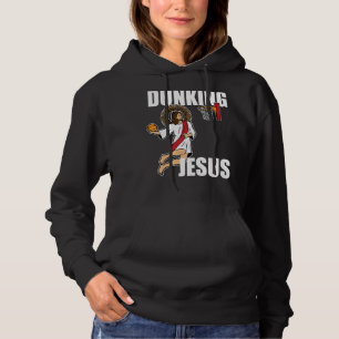 Jesus Christ Playing Basketball Christian Dunking Hoodie