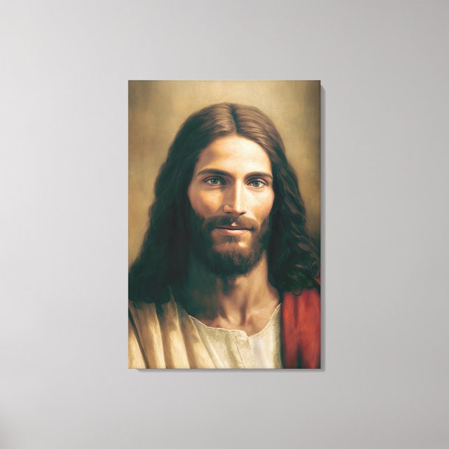Jesus Christ Portrait on Canvas 24x36 (Front)