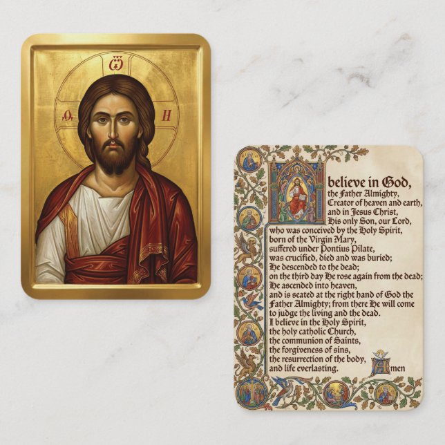 Jesus Christ prayer cards (Front/Back)