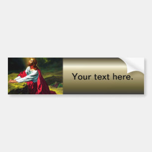 Jesus Christ Praying in the Garden of Gethsemane Bumper Sticker