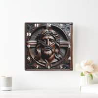 Jesus Christ Relief Art With Crown of Thorns