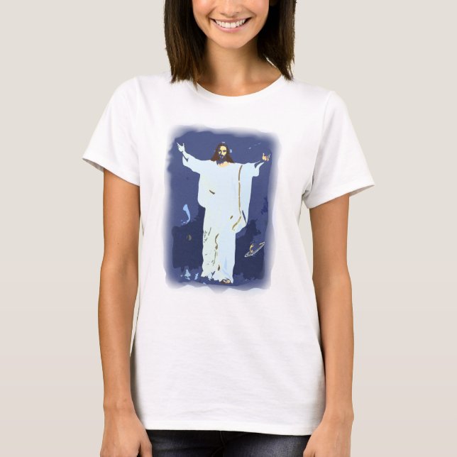 jesus christ religious christian easter design T-Shirt (Front)