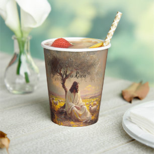 Jesus Christ Religious Easter Catholic  Paper Cups
