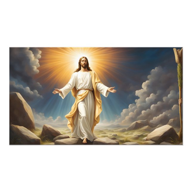 Jesus Christ resurrection  Photo Print (Front)