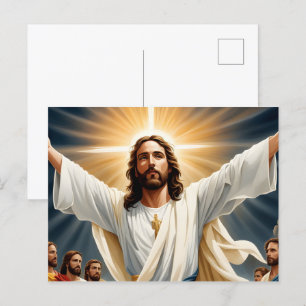 Jesus Christ resurrection  Postcard