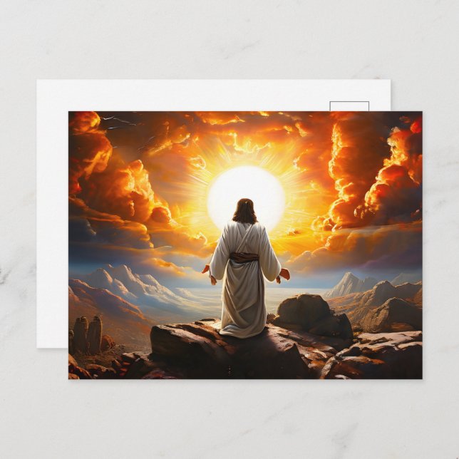 Jesus Christ resurrection  Postcard (Front/Back)