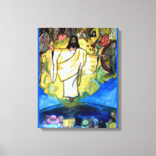 JESUS CHRIST RETURNS, THE RAPTURE. canvas Print
