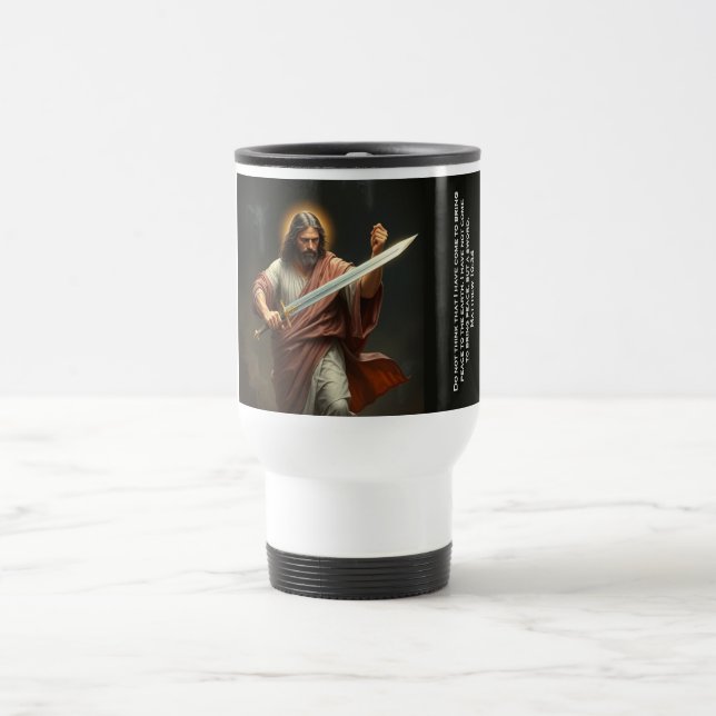 Jesus Christ Returns with a Sword Travel Mug (Center)