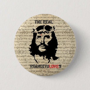Jesus Christ revolutionary 6 Cm Round Badge