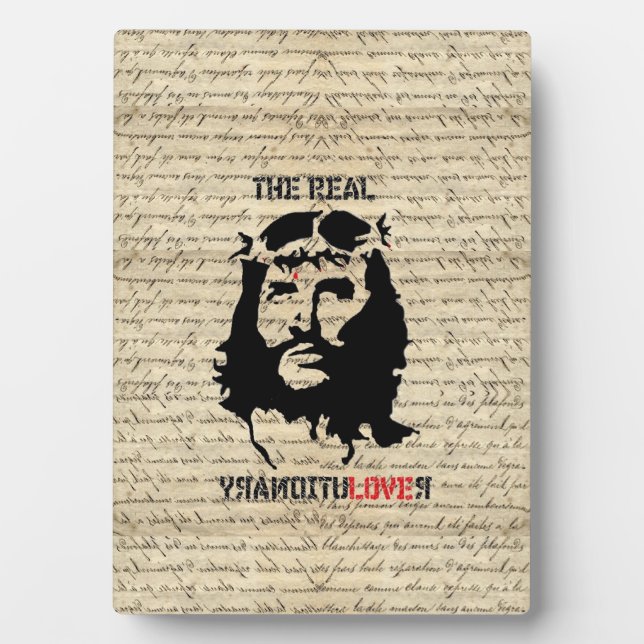 Jesus Christ revolutionary Plaque (Front)