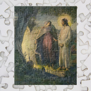 Jesus Christ Risen by the Tomb by ML Greer Jigsaw Puzzle