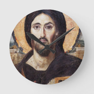 Jesus Christ Round Clock