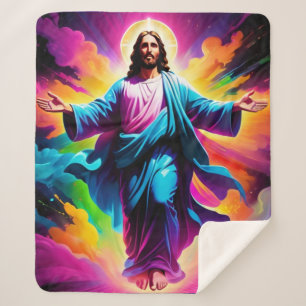 Jesus Christ’s Resurrection Sherpa Blanket